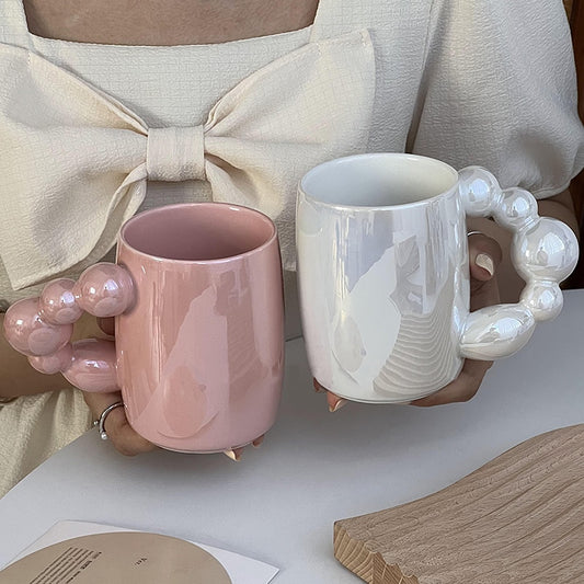 Bubbles Large Ceramic Mug